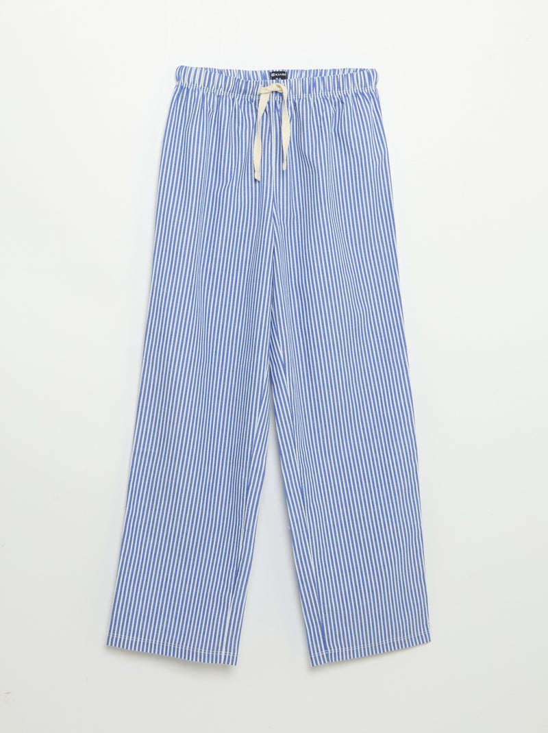 Pigiama 2 pezzi - T-shirt a maniche corte + pantaloni Blu - Kiabi