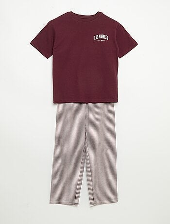 Pigiama 2 pezzi - T-shirt a maniche corte + pantaloni