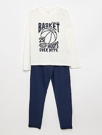Pigiama 2 pezzi - T-shirt a maniche lunghe + pantalone