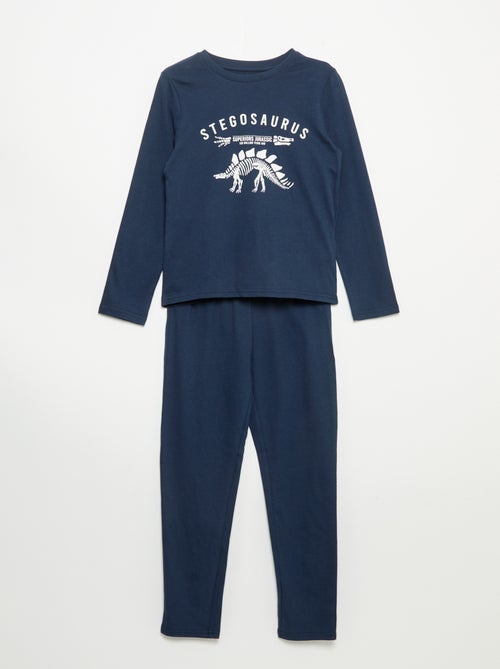 Pigiama 2 pezzi - T-shirt a maniche lunghe + pantalone - Kiabi Pigiama 2 pezzi - T-shirt a maniche lunghe + pantalone - Kiabi