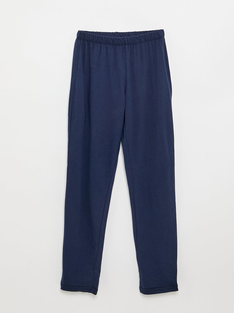 Pigiama 2 pezzi - T-shirt a maniche lunghe + pantalone Marrone - Kiabi