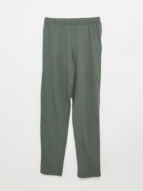Pigiama 2 pezzi - T-shirt a maniche lunghe + pantalone - Kiabi Pigiama 2 pezzi - T-shirt a maniche lunghe + pantalone - Kiabi