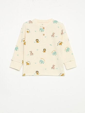 Pigiama 2 pezzi - T-shirt a maniche lunghe + pantaloni