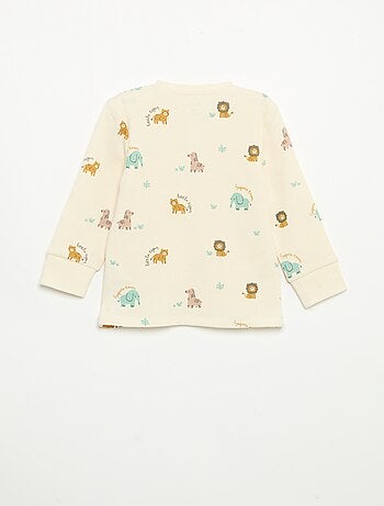 Pigiama 2 pezzi - T-shirt a maniche lunghe + pantaloni