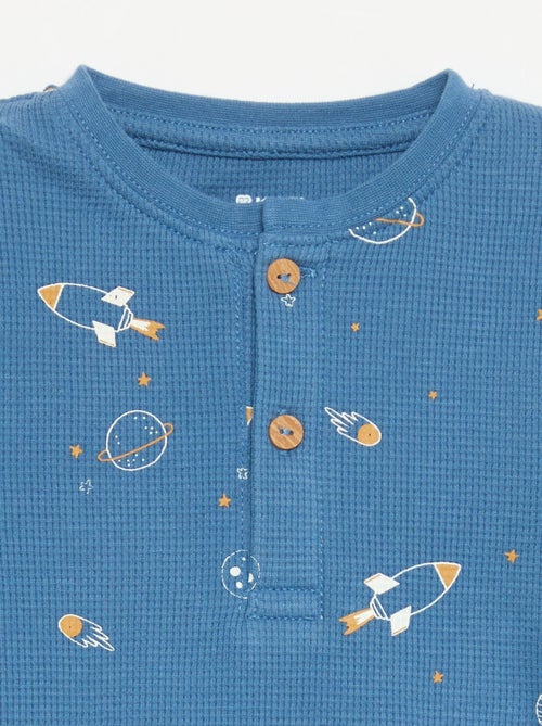 Pigiama 2 pezzi - T-shirt a maniche lunghe + pantaloni - Kiabi Pigiama 2 pezzi - T-shirt a maniche lunghe + pantaloni - Kiabi