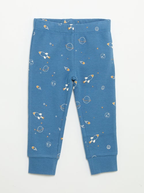 Pigiama 2 pezzi - T-shirt a maniche lunghe + pantaloni - Kiabi Pigiama 2 pezzi - T-shirt a maniche lunghe + pantaloni - Kiabi