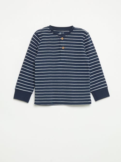 Pigiama 2 pezzi - T-shirt a maniche lunghe + pantaloni - Kiabi Pigiama 2 pezzi - T-shirt a maniche lunghe + pantaloni - Kiabi