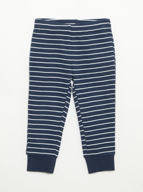 Pigiama 2 pezzi - T-shirt a maniche lunghe + pantaloni - Kiabi Pigiama 2 pezzi - T-shirt a maniche lunghe + pantaloni - Kiabi