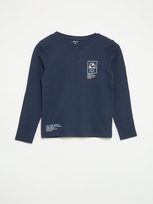 Pigiama 2 pezzi - T-shirt a maniche lunghe + pantaloni - Kiabi Pigiama 2 pezzi - T-shirt a maniche lunghe + pantaloni - Kiabi