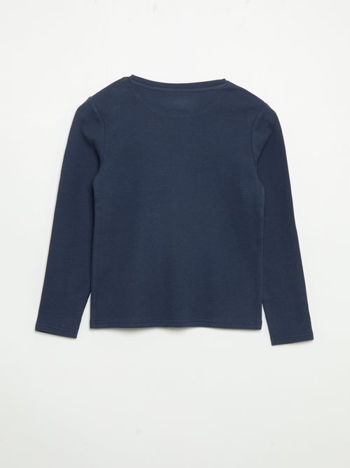 Pigiama 2 pezzi - T-shirt a maniche lunghe + pantaloni - Kiabi Pigiama 2 pezzi - T-shirt a maniche lunghe + pantaloni - Kiabi