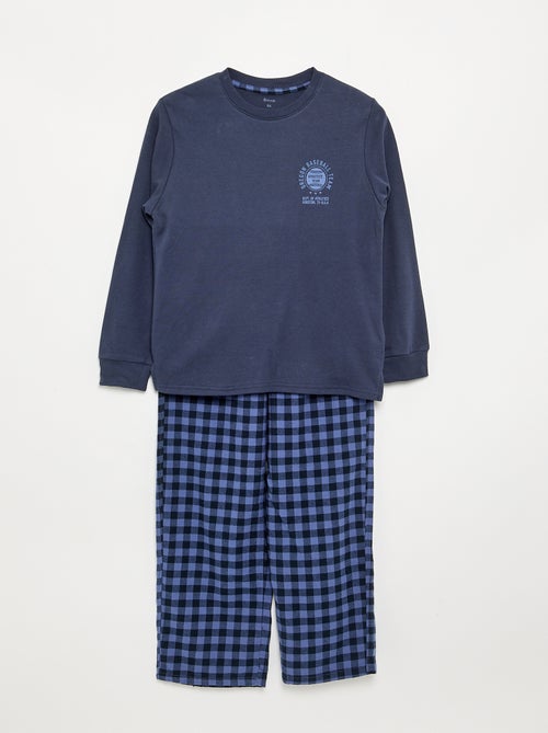 Pigiama 2 pezzi - T-shirt a maniche lunghe + Pantaloni - Kiabi