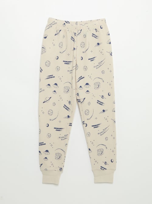 Pigiama 2 pezzi - T-shirt a maniche lunghe + pantaloni - Kiabi Pigiama 2 pezzi - T-shirt a maniche lunghe + pantaloni - Kiabi