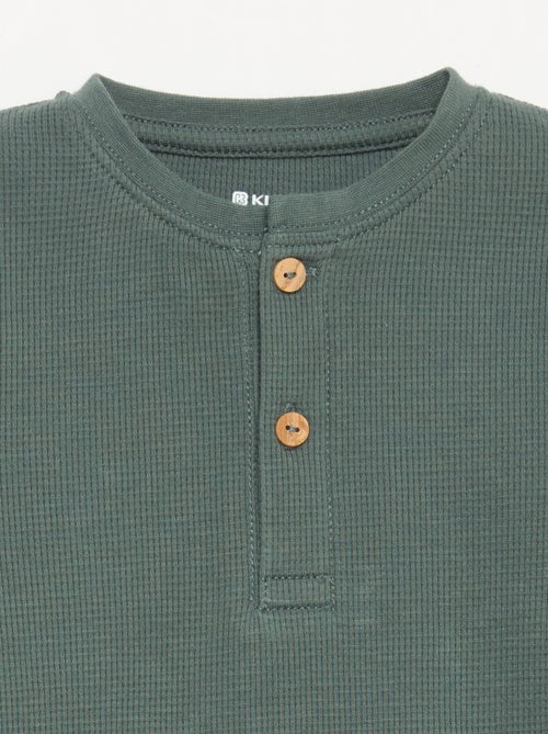 Pigiama 2 pezzi - T-shirt a maniche lunghe + pantaloni - Kiabi Pigiama 2 pezzi - T-shirt a maniche lunghe + pantaloni - Kiabi