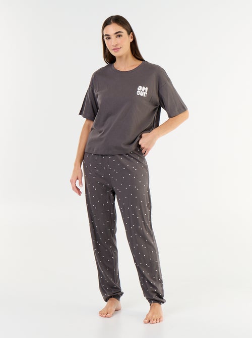 Pigiama 2 pezzi - t-shirt + pantaloni - Kiabi