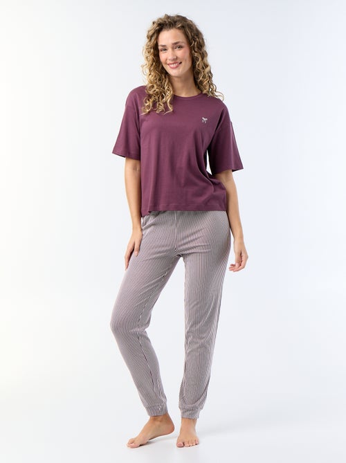 Pigiama 2 pezzi - t-shirt + pantaloni - Kiabi