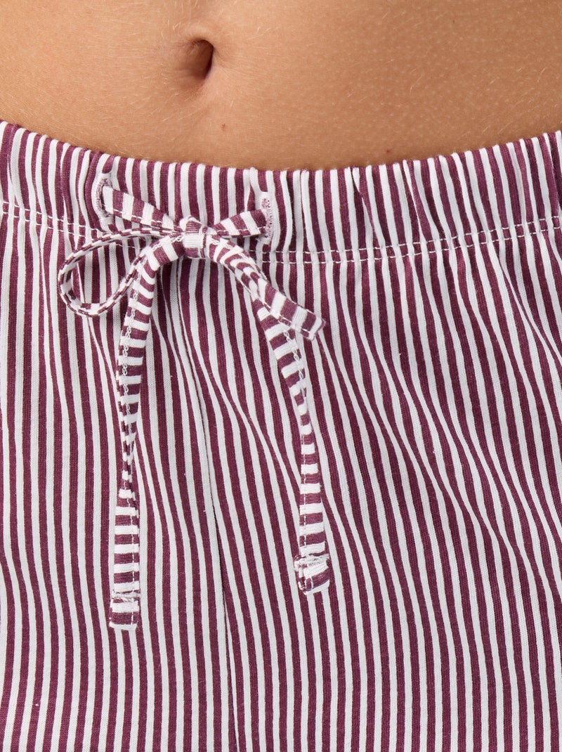 Pigiama 2 pezzi - t-shirt + pantaloni Rosso - Kiabi