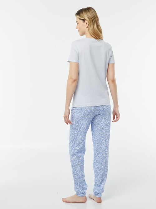 Pigiama 2 pezzi - t-shirt + pantaloni stampati - Kiabi