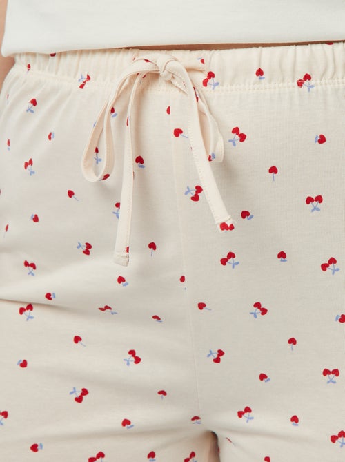 Pigiama 2 pezzi - t-shirt + pantaloni stampati - Kiabi