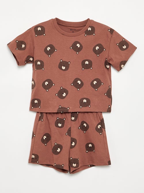 Pigiama 2 pezzi - T-shirt + short - Kiabi Pigiama 2 pezzi - T-shirt + short - Kiabi
