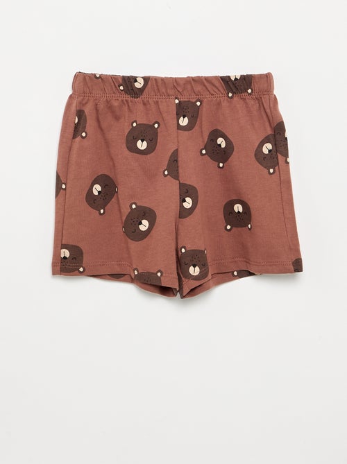 Pigiama 2 pezzi - T-shirt + short - Kiabi Pigiama 2 pezzi - T-shirt + short - Kiabi
