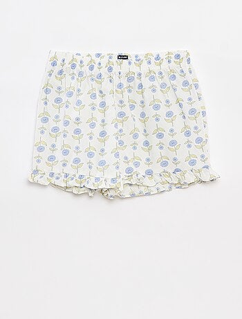 Pigiama 2 pezzi + canotta + shorts con stampa