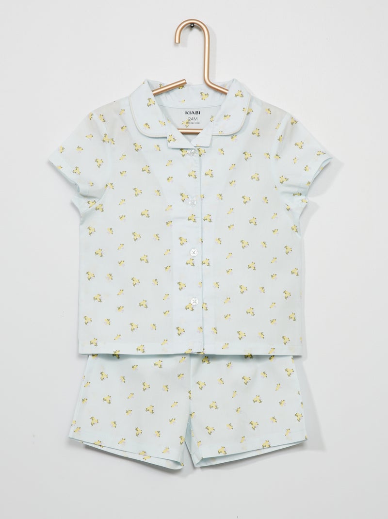 Pigiama 2 pezzi in cotone BLU - Kiabi