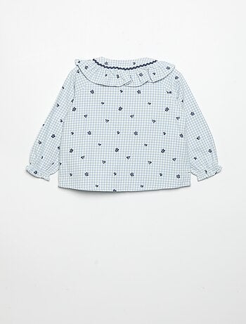 Pigiama 2 pezzi in flanella - Top abbottonato + pantaloni