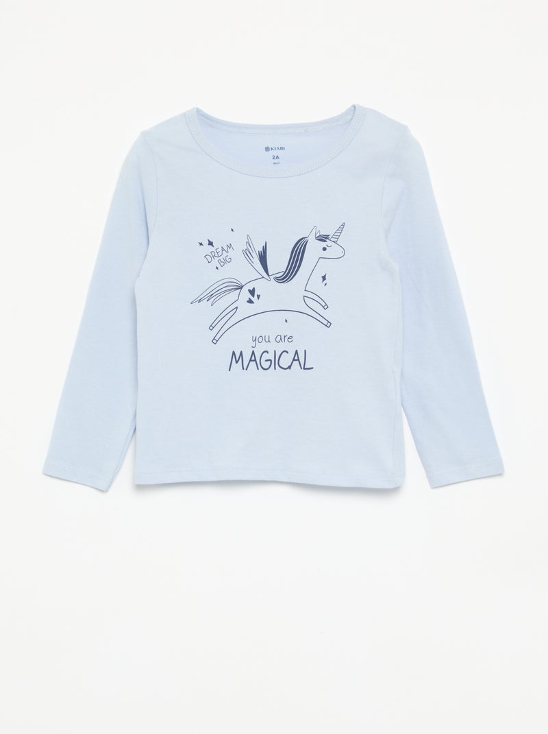 Pigiama 2 pezzi in jersey Blu - Kiabi