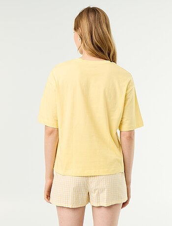 Pigiama 2 pezzi in jersey di cotone - T-shirt + shorts