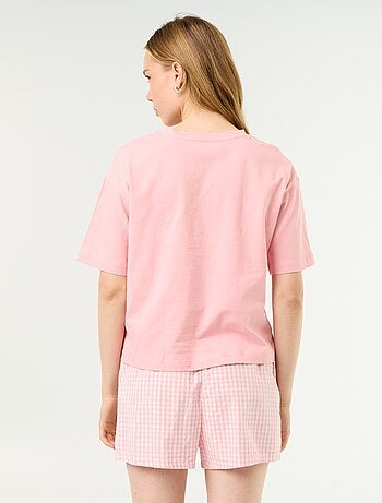 Pigiama 2 pezzi in jersey di cotone - T-shirt + shorts