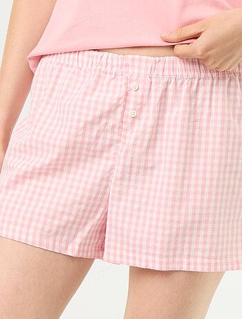 Pigiama 2 pezzi in jersey di cotone - T-shirt + shorts