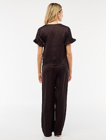 Pigiama 2 pezzi in maglia crêpe