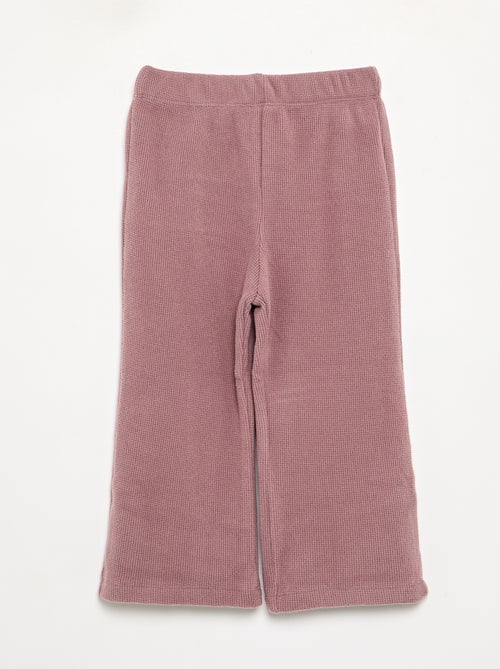 Pigiama 2 pezzi in maglia waffle - Felpa + pantaloni - Kiabi Pigiama 2 pezzi in maglia waffle - Felpa + pantaloni - Kiabi