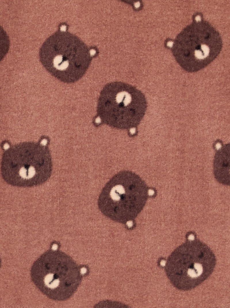 Pigiama 2 pezzi in pile Marrone - Kiabi