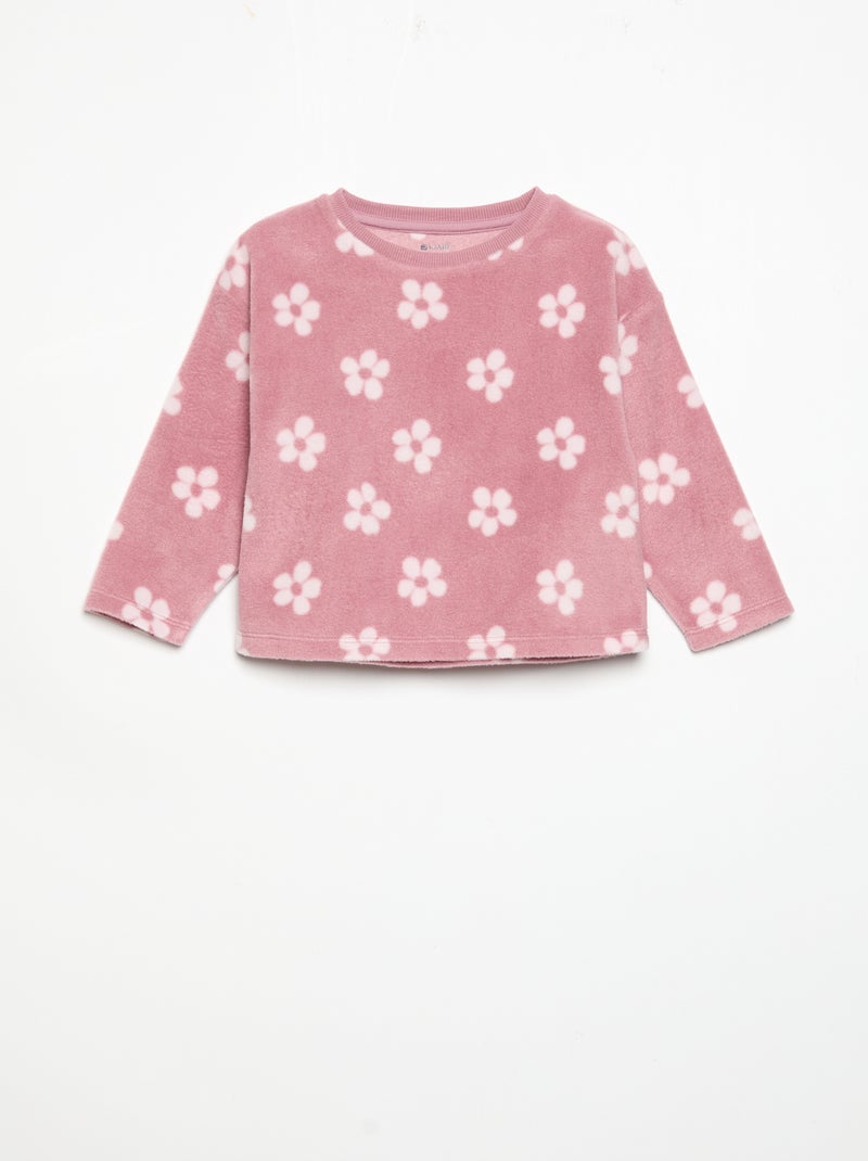 Pigiama 2 pezzi in pile Rosa - Kiabi