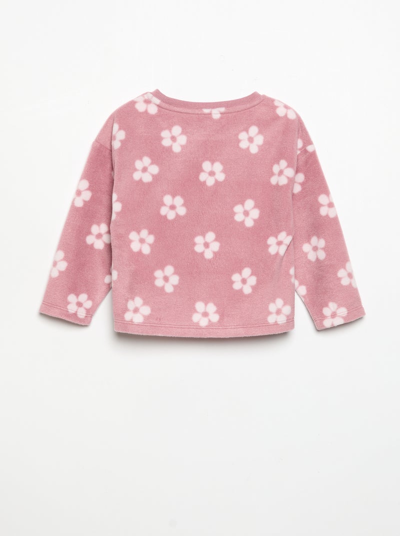 Pigiama 2 pezzi in pile Rosa - Kiabi