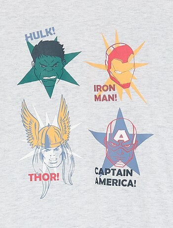 Pigiama 2 pezzi 'Marvel' - T-shirt a maniche lunghe + pantaloni