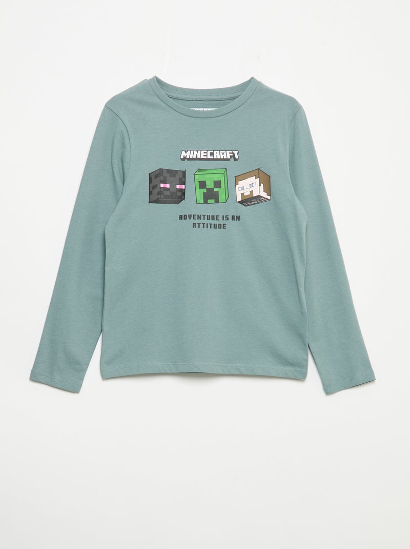 Pigiama 2 pezzi 'Minecraft' Verde - Kiabi