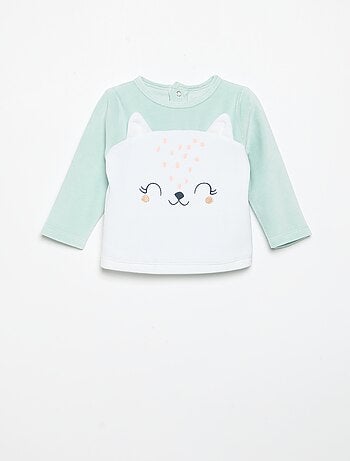 Pigiama 2 pezzi 'Petit Béguin' - T-shirt a maniche lunghe + pantaloni con piedini