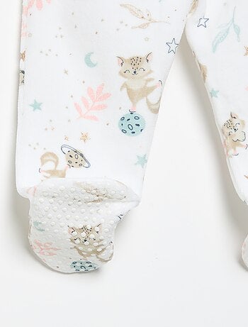 Pigiama 2 pezzi 'Petit Béguin' - T-shirt a maniche lunghe + pantaloni con piedini