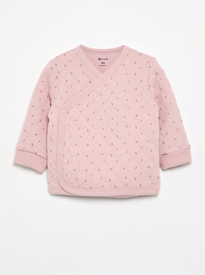 Pigiama 2 pezzi regolabile trapuntato Rosa - Kiabi