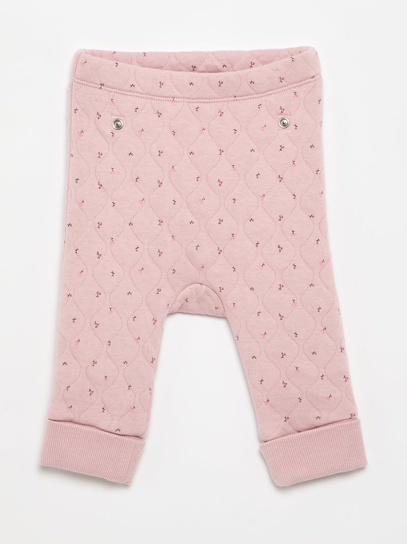 Pigiama 2 pezzi regolabile trapuntato Rosa - Kiabi