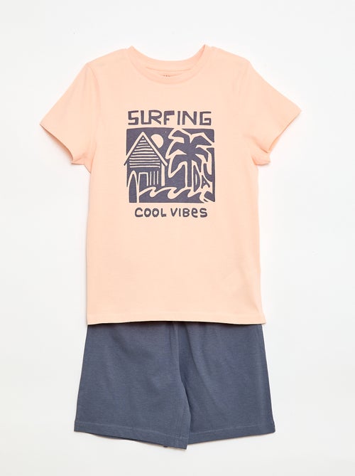 Pigiama 2 pezzi short + T-shirt - Kiabi