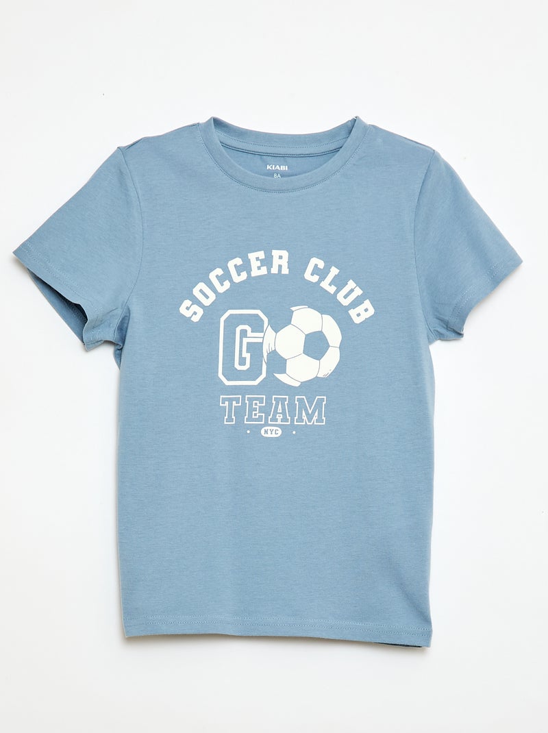 Pigiama 2 pezzi short + T-shirt Blu - Kiabi