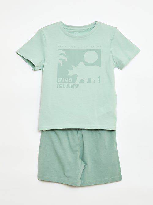 Pigiama 2 pezzi short + T-shirt - Kiabi