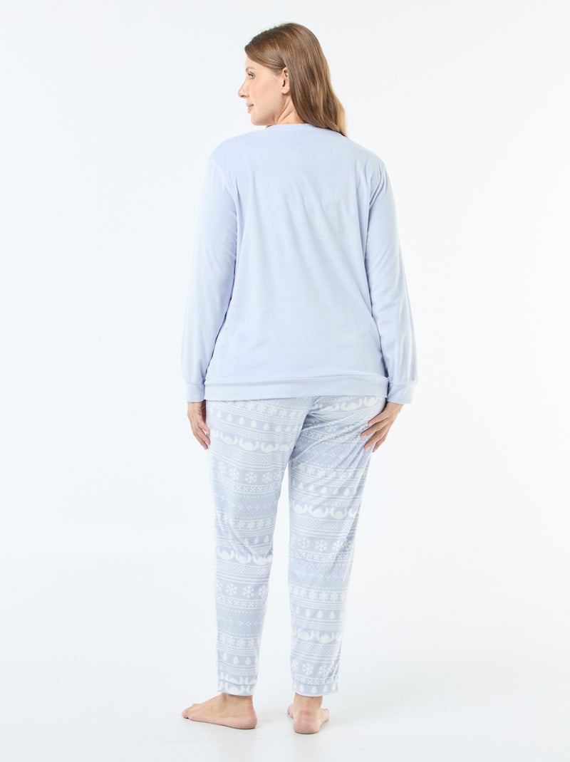 Pigiama 2 pezzi 'Simba' 'Il Re Leone' 'Disney' in pile Blu - Kiabi