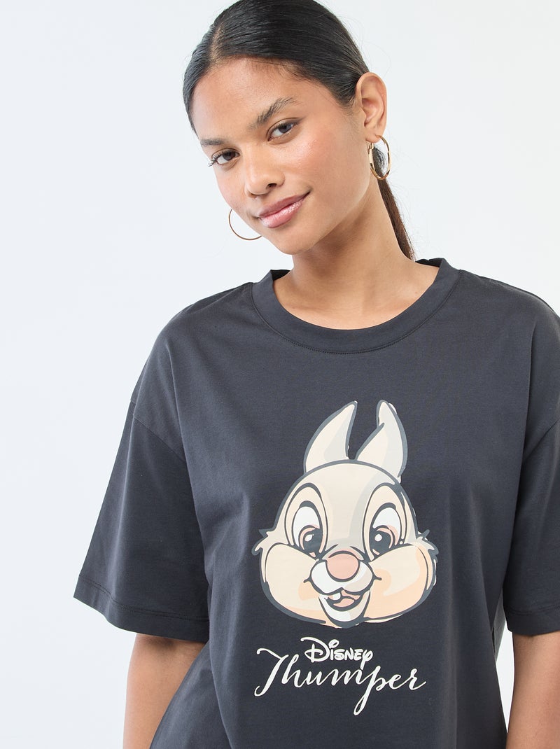 Pigiama 2 pezzi stampato 'Panpan' Nero - Kiabi