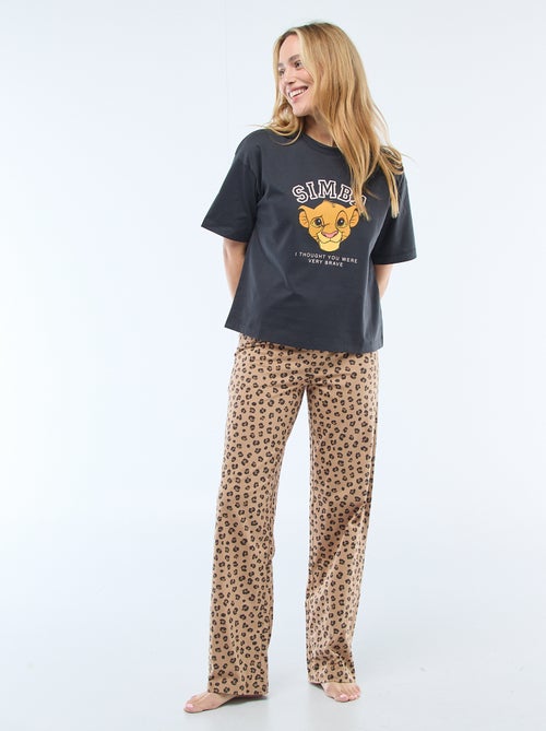 Pigiama 2 pezzi stampato 'Simba' - Kiabi