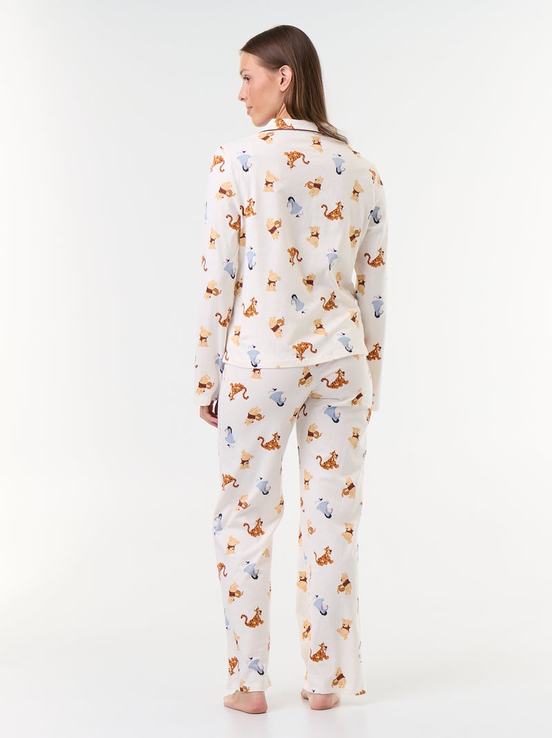 Pigiama 2 pezzi stampato "Winnie the Pooh" Bianco - Kiabi