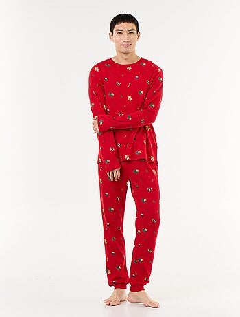 Pigiama 2 pezzi t-shirt + pantaloni 'Natale' - 2 pezzi